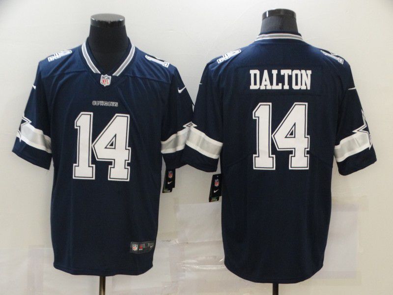 Men Dallas cowboys 14 Dalton Blue Nike Vapor Untouchable Limited 2020 NFL Nike Jerseys